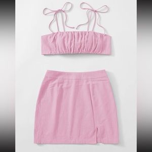 Crop Cami & Skirt Matching Set